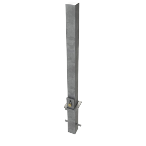 Pad Lockable Lift Out Bollard Demonstration Image Pad Lockable Lift Out Bollard Demonstration Image