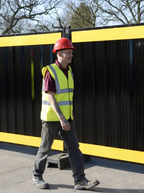 Steel Site Hoarding Demonstration Image